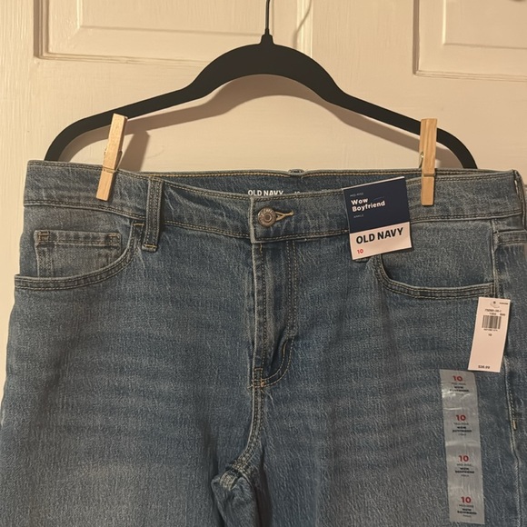 Old Navy NWT Wow Boyfriend Women's Jeans Denim Light Wash Mid Rise Size 10 - Picture 6 of 10